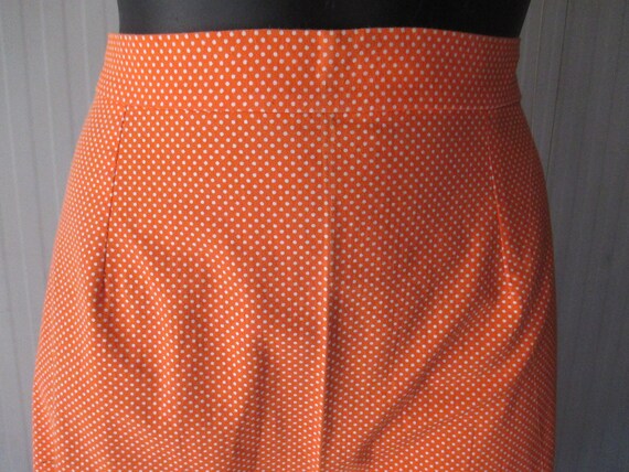 Orange sales peasant skirt