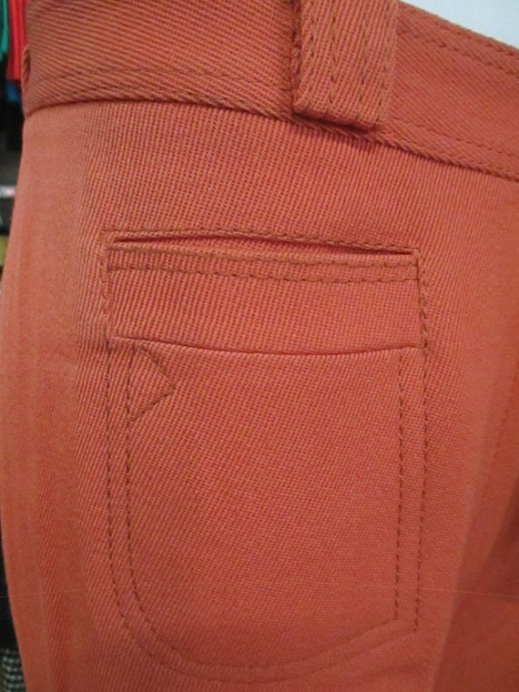 Vtg 70s deadstock flared pants/70s NOS trousers/M… - image 5