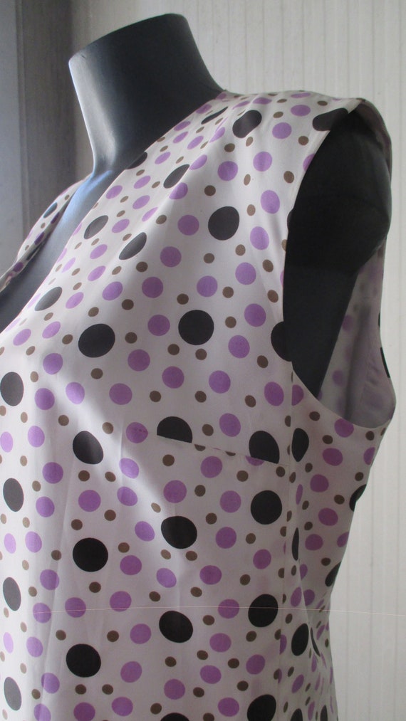 60s black and violet polka dots outfit by CLARITA… - image 8