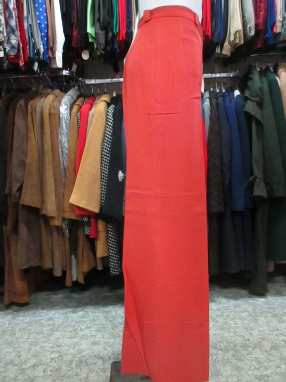 Vtg 70s deadstock flared pants/70s NOS trousers/M… - image 6