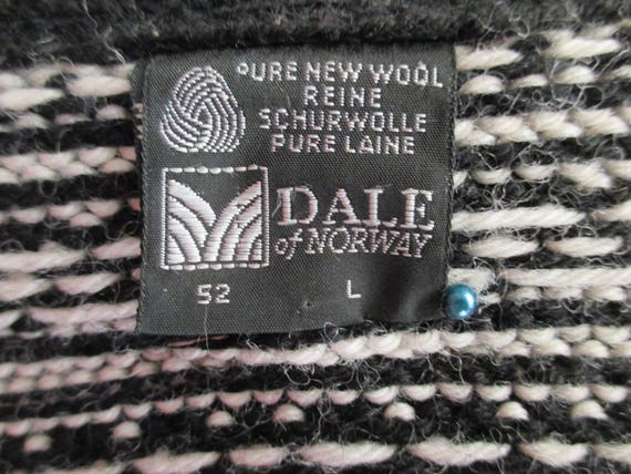 80s pure wool black norwegian jumper/Pewter frog … - image 10