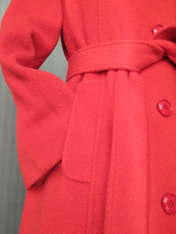 Deadstock 70s red coat/NOS vtg coat/Made in Italy… - image 3
