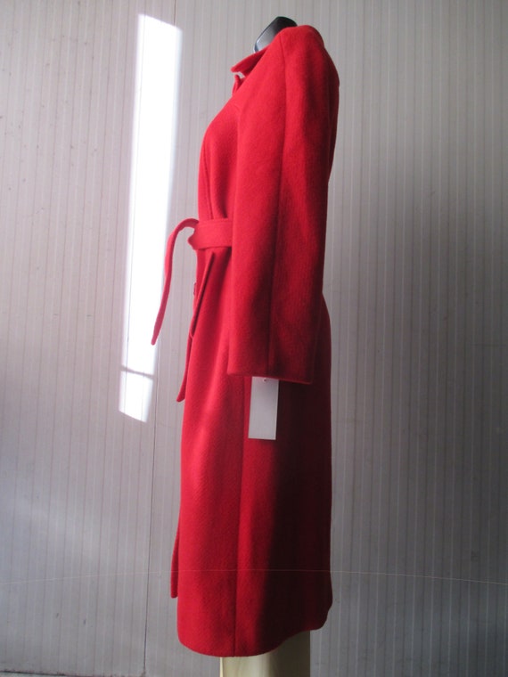 Deadstock 70s red coat/NOS vtg coat/Made in Italy… - image 4