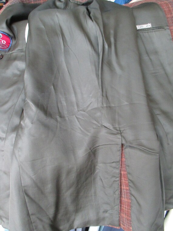 Vtg early 60s checkered jacket/Vtg Mods jacket/Ma… - image 8