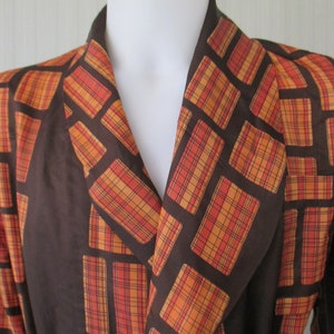 70s &quot;Pierre Cardin&quot; men nightgown/Geometrical design/Polester/Size S/Vestaglia da camera anni 70/Motivi geometrici/Tg.S