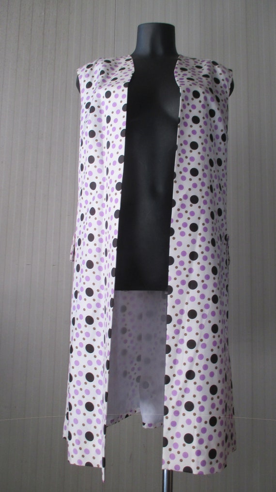 60s black and violet polka dots outfit by CLARITA… - image 7