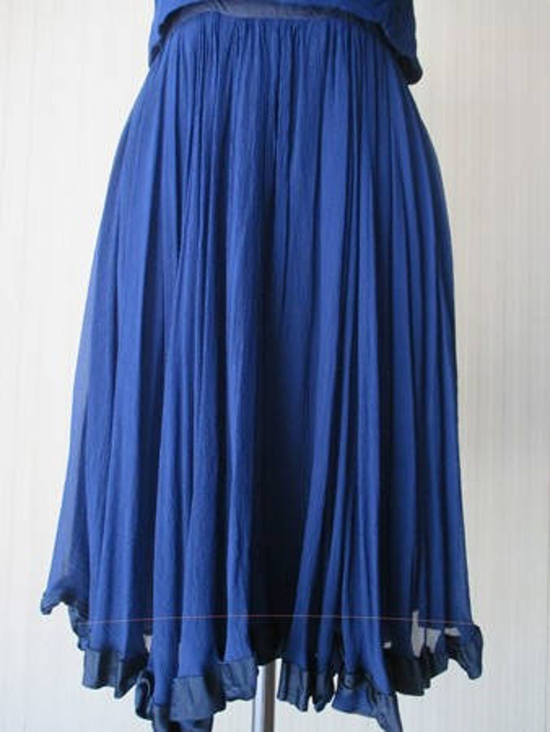Amazing 60s Silk Blue Dress/lady Florence/free - Etsy