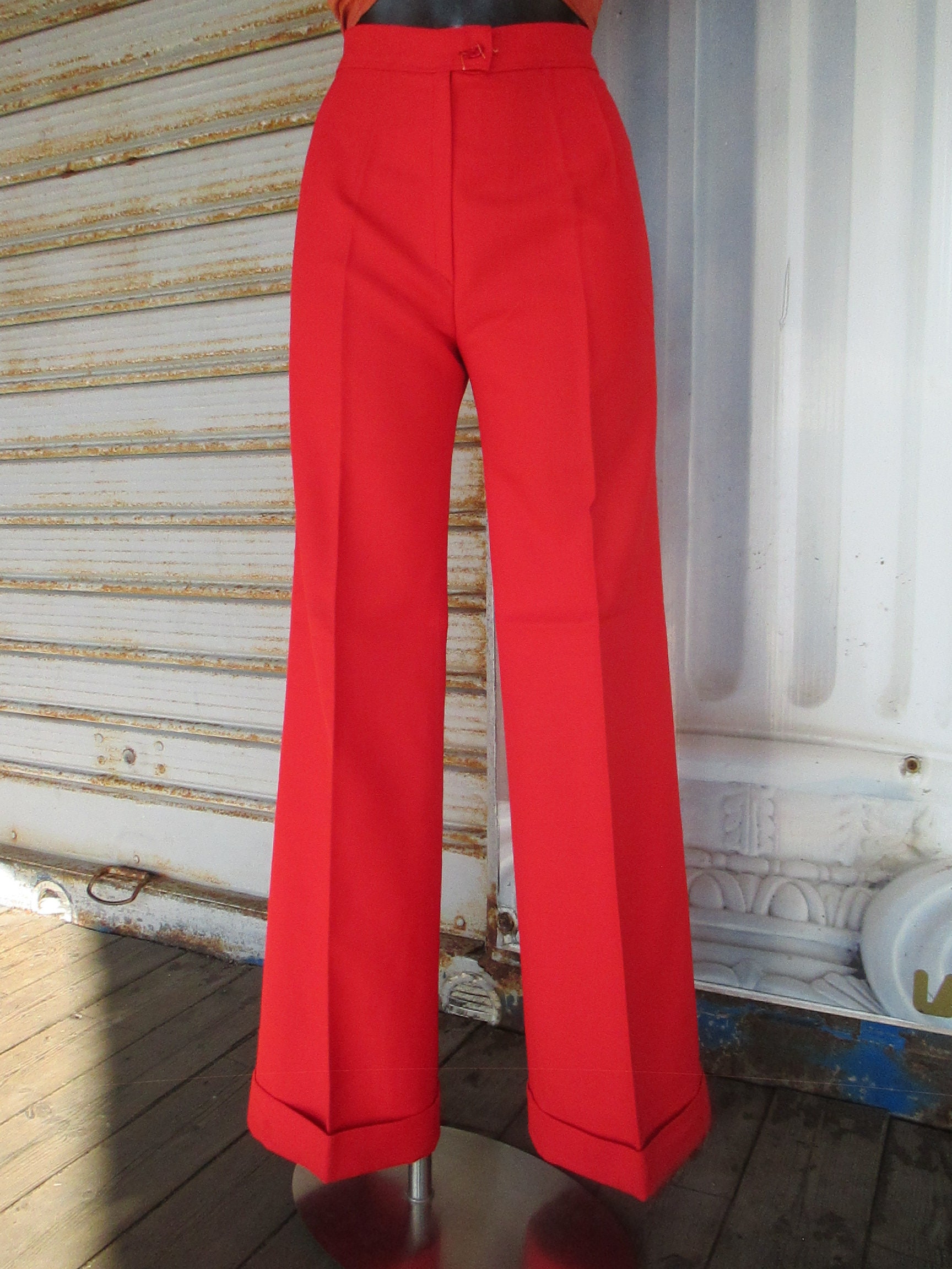 Deadstock 70s Disco Pants. the Real Deal in True Red. Embroidered Back  Pockets. Extra Long. by Viceroy. 29 X 35 -  Canada