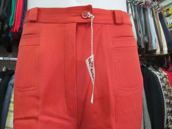 Vtg 70s deadstock flared pants/70s NOS trousers/M… - image 3