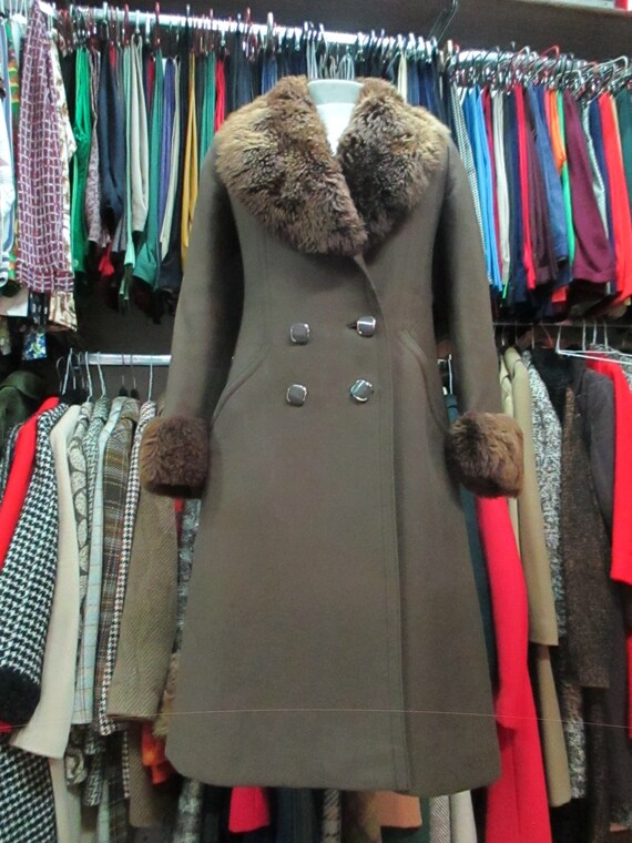 faux fur collar and cuffs
