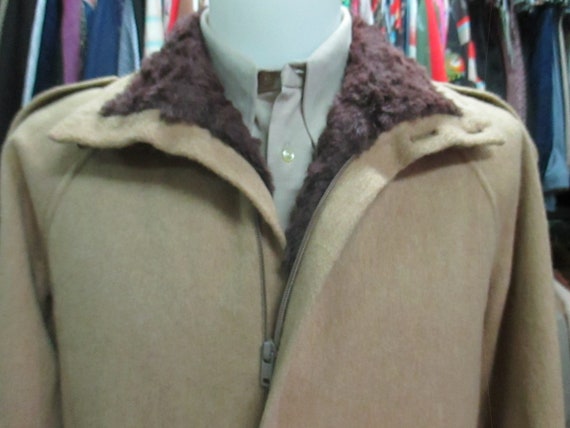 Early 80s camel loden 3/4 coat/Made in Tyrol/Brow… - image 4