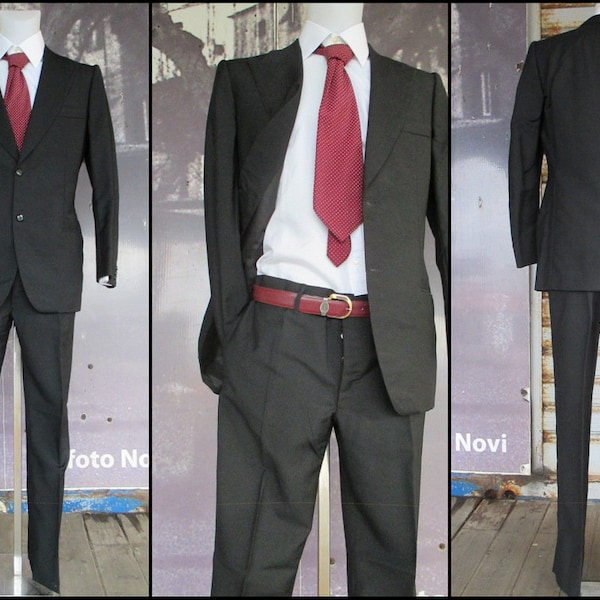 Black Tuxedo Style Shirt 60s