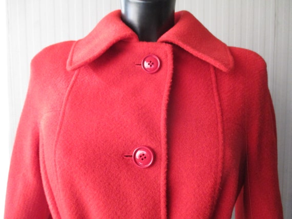 Deadstock 70s red coat/NOS vtg coat/Made in Italy… - image 2