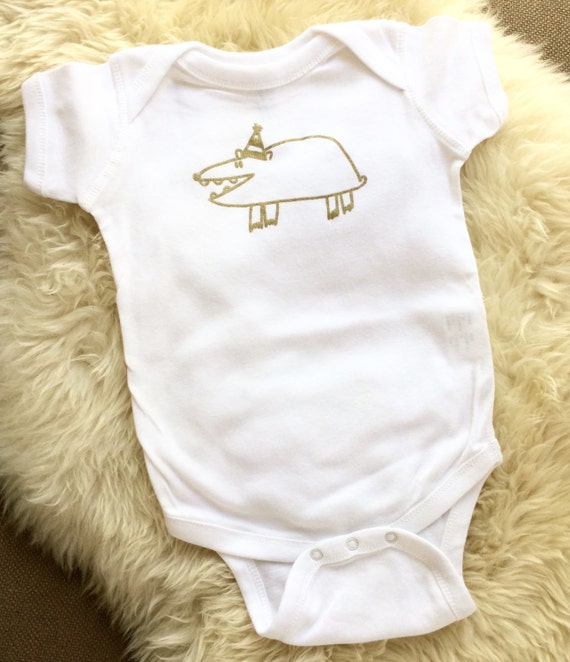 gold baby clothes