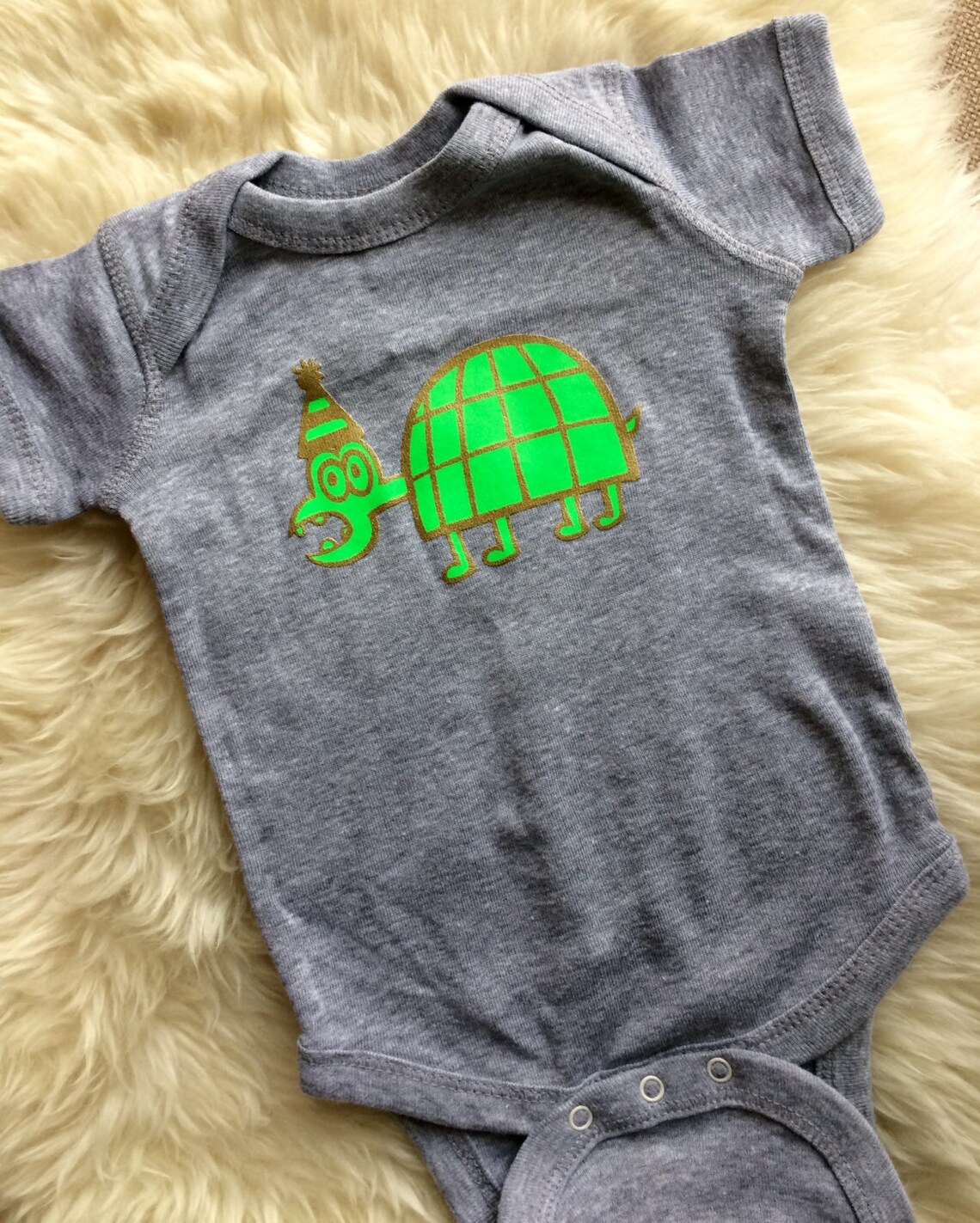 Baby Onesie Party Turtle Unisex Baby Gift Mole In The Hole New Etsy