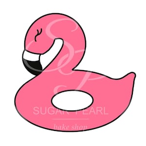 Flamingo Floatie Cookie Cutter - CHOOSE YOUR SIZE!