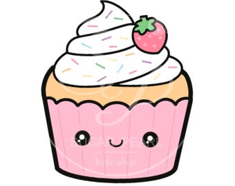 Strawberry Cupcake Cookie Cutter - CHOOSE YOUR SIZE!