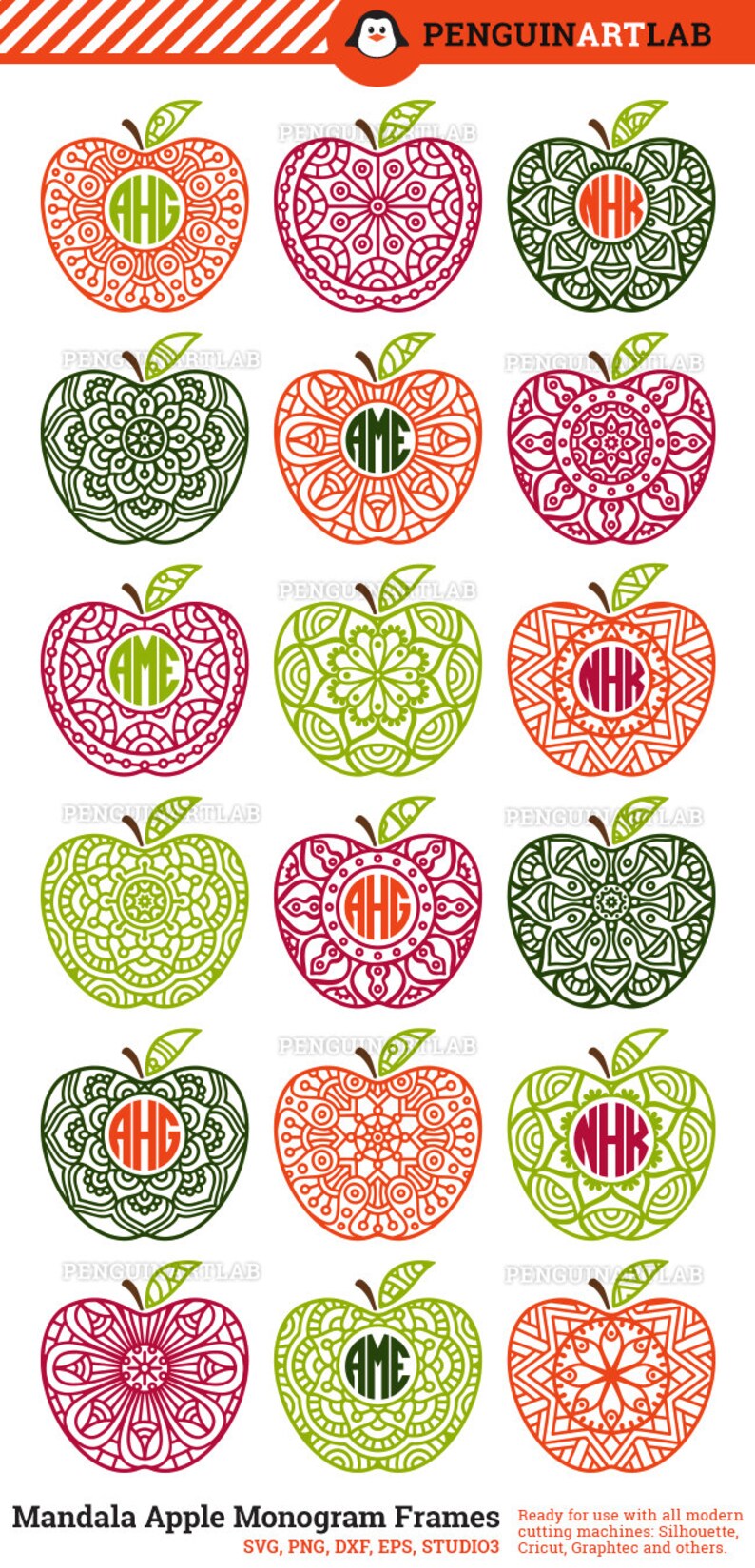 Download Layered Apple Mandala Svg Free For Silhouette - Layered ...