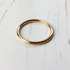 14k Gold Filled Stacking Ring, Handmade Band, Personalised finish