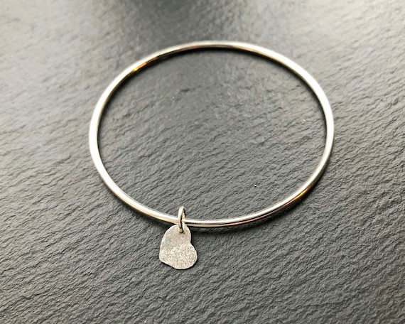 Love heart bangle sale