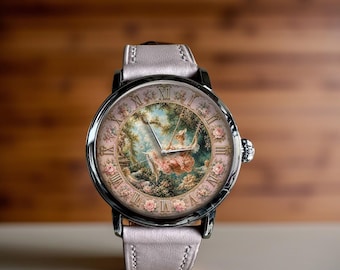 Rococo Mechanical Watch, French Garden Swing Art
