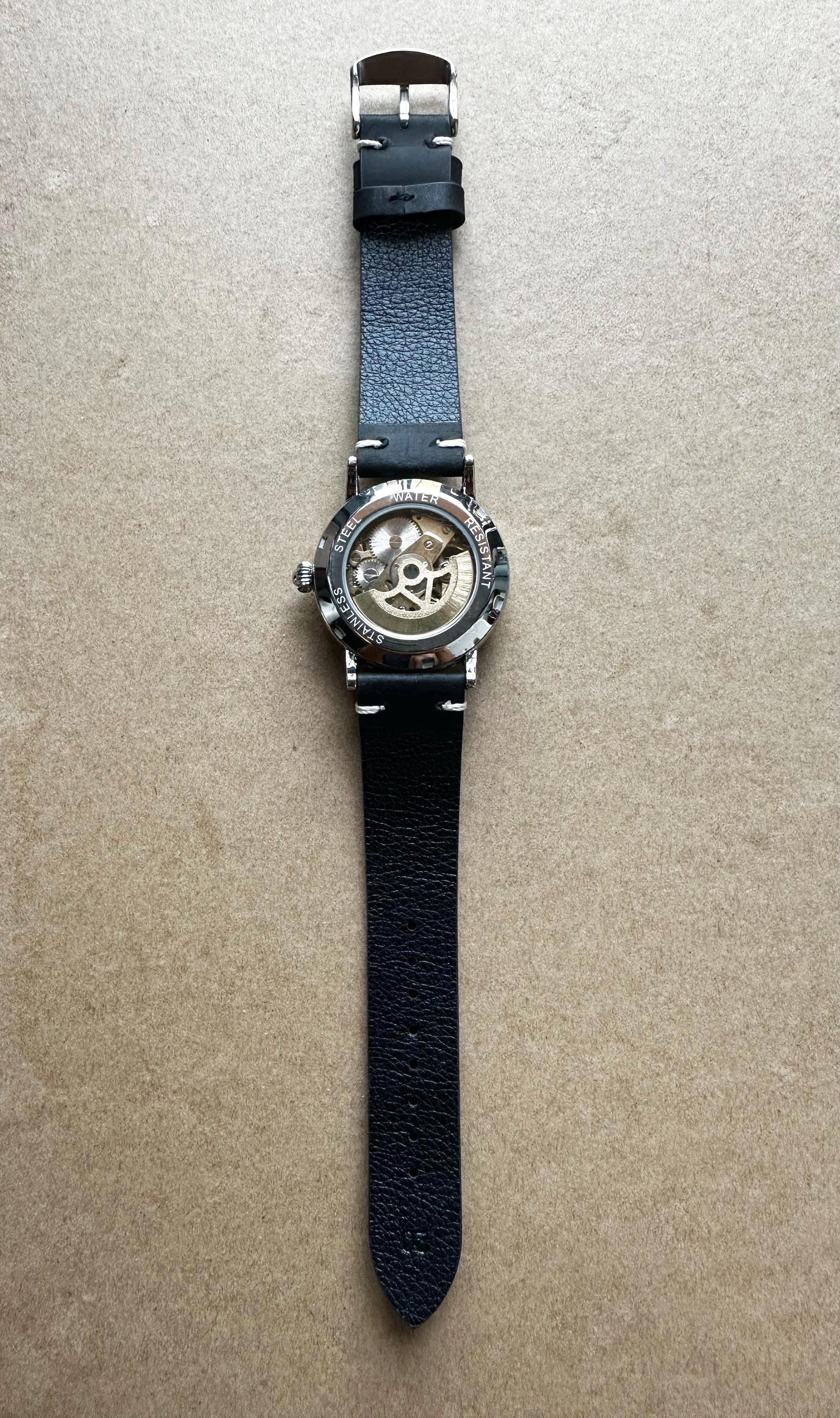Music Piano Notes Art Mechanical Leather Wrist Watch - Etsy
