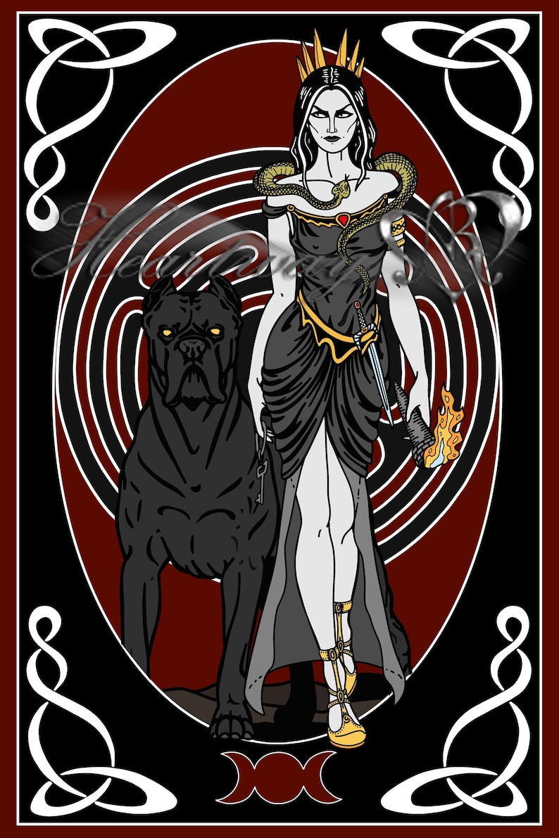 Hecate Hekate Greek Goddess Prayer Card. Printable DIGITAL | Etsy