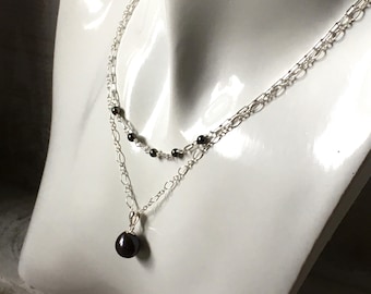 Double strand Peacock freshwater pearl necklace