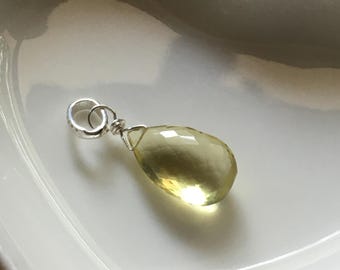 Lemon Quartz gemstone pendant