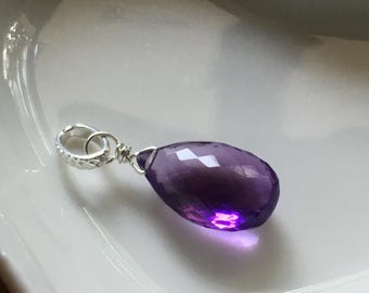 Amethyst gemstone pendant