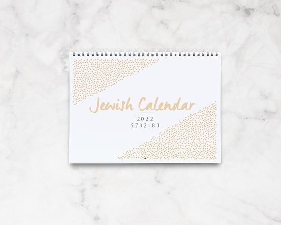 2022 Dotted Modern Jewish Printable Calendar jewish Holidays and US Federal  Holidays CUSTOMIZABLE - Etsy
