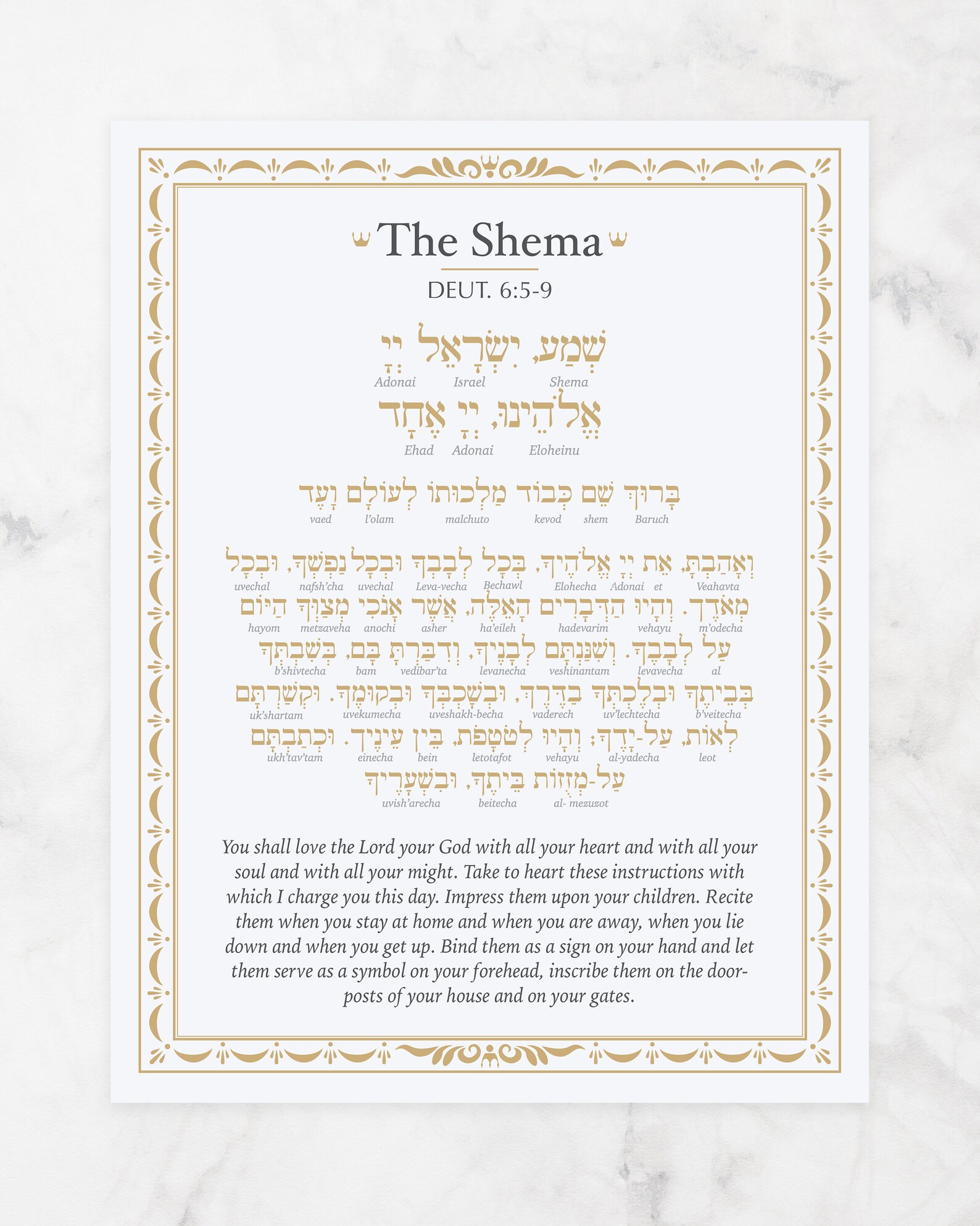 Printable Shema Prayer In English Portal Tutorials