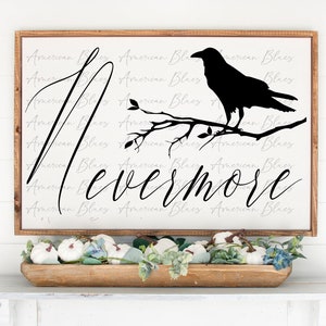 Nevermore Poe SVG DXF JPG