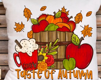Taste of Autumn PNG - Gemütliches Herbst-Shirt Design Digitaler Download