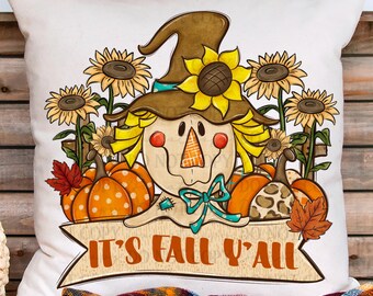It’s Fall Y’all Scarecrow PNG – Farm Pumpkin Patch Digital Download