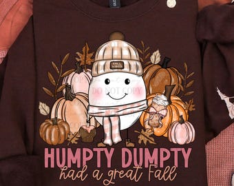 Humpty Dumpty Had a Great Fall PNG – Funny Autumn Digital Download