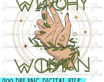 Mulher Bruxa/PNG/Sublimação/Gráfico/Digital/Download/Mágica/Feitiços