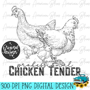 Professioneller Hühnerzender, Eierhändler, Hühnerdame, PNG, Digital Download, Sublimationsdesign, Unterstützung lokal, Huhn PNG