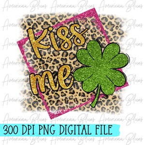 Beije-me/PNG/Sublimação/Gráfico/Digital/Download/Sou irlandês/Dia de São Patrício