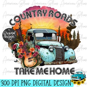Routes de campagne, campagne, Western, désert, vieux camion, PNG, téléchargement numérique, graphique par sublimation