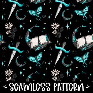 A book a day seamless pattern - Bookish Seamless PNG Design for Fabric & Crafting