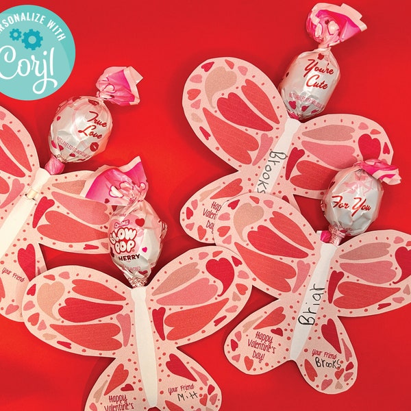 Butterfly Valentine - Etsy