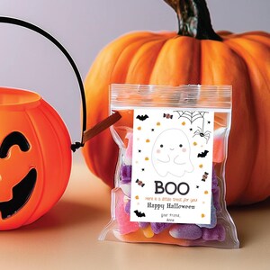 Editable Halloween Favor Tags: Boo Gift Tag Printable (digital Download ...