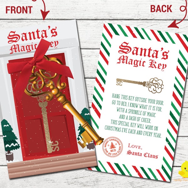 Santa Key - Etsy