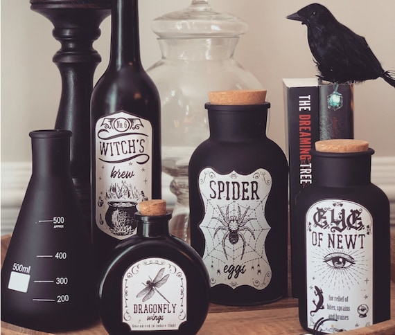 Halloween Jar Labels Printable Apothecary Labels for - Etsy