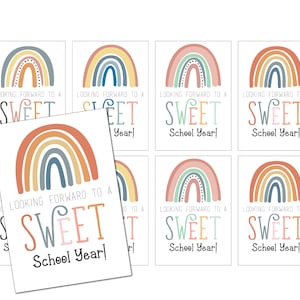 1st day of school Printable tag | Sweet Year Teacher Tag | Teacher Gift | Boho Teacher | Back To School | Teacher Gift First Day of School