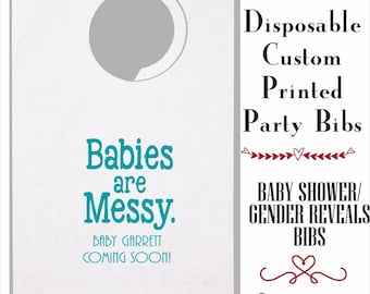 Baby Shower Adult Party Bibs, disposable for your BaBy-Q's, Gender Reveals, baby celebration events-fast & free ship, minimum 5 bibs