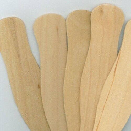 Paddle Fan Sticks Wooden Wavy Paddle to Make Your Own Hand Etsy