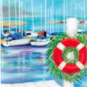 Lovely Seasons Greetings-kerstkaarten - warmste wensen met zeilen, pakket van 18 kaarten en enveloppen, kunstenaarswenskaart, nautische zeilboten