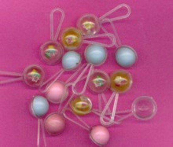 Charms Plastic Baby Rattles Charms Pack of 20